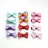 Accessories 100pcs/ Lot Hair Accessories Small hair clips for girls Mini 3cm Bow Sweet Printing Baby Girl Kids Hairpins Children Barrette