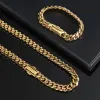 Collane Rapper Hip Hop Burb 12mm in acciaio inossidabile Miami Cuban Link Chain 18K Gold Gold Cuban Collace Gioielli per uomini