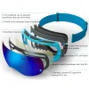 Eyewear Robesbon Ski Goggles Antifog Double Layer UV400 Professional Stora sfäriska män Kvinnor Snö Eginar utomhussportskidåkning