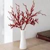 Dekorativa blommor Berry Artificial Flower Christmas Sequin Bouquet Plastic Fake Table Vase Accessories For Home Year Xmas Decorations