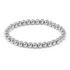 Stränge Neuankömmlinge 5/6mm Edelstahl Perlenarmbänder für Frauen Männer vergoldete dehnbare Armreifen Schmuck Weihnachtsgeschenk