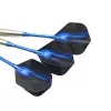 Darts yernea highquality 3pcs punta in acciaio freccette 22 g standard dardi duri che lanciano giochi sportivi sport alberi in alluminio blu voli da dardo