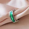 Clusterringe 2024 Persönlichkeit Vintage Trendy Emaille Farben Einfacher geometrischer verstellbarer Messingring 14 kgold für Frauen Girls Party Schmuck Schmuck