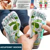 Tool 1 Pair Acupressure Socks Physiotherapy Massage Socks Relieve Tired Feet Acupoint Reflexology Socks with Massage Stick Foot Care