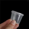 Take Out Containers 100 Pcs With Lids Kitchen Organizer Disposable Sauce Pot Food Small Container Box Plastic Clear Chutney Chili Cups