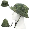 Berets Women Hat Hat Claping Cap Print Print Outdoor с ветрозащитным ремнем Анти-UV Sunshade для рыбалки в кемпинге унисекс