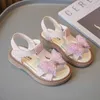 صندل صغار الفتيات الحلو T-Strap Bowknot Sandals Shoes Shoes Kids Princess Sandals