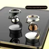 Decompressie speelgoed desktop roterende gyroscoop vinger fidget spinner speelgoed alle aluminium legering spinnen gyro zilveren metalen accenten voor volwassenen cadeau d240424