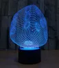 Büyülü Yaratıcı Uzay Çarpı Zar 3D Görselleştirme İllüzyon Renkli Gradyan USB dokunmatik anahtar tablo lambası Gece Light6756354