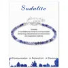 Strand 3 mm Peeds de piedra natural Pulsera Amatista redonda de amatista Turquesa Lapis Lazuli Cuadzo Pulseras para mujeres Joyas de la suerte