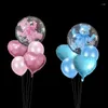 Party Decoration 5st/Lot Baby Boy Girl Bear Bubble Balloons Transparent Ball in With Heart Shower Birthday Decorations