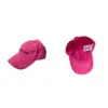 Luxe hoeden modeontwerper caps dames mannen geborduurd honkbal cap blnciaga # 1 logo hoed roze 241023 wl