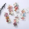 Accessoires 3pcs / ensemble Artificial Flower Baby Girl Coiffes Clips Pearl Chiffon Newborn Hairgrips Photograph