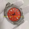 7 Farbe Super Männer Watch BP Factory 41 mm authentisches Bild 124300 rot blau grau schwarzes grünes gelbes Dial Glattes Lünette Edelstahlarmband BPF Automatische Uhren