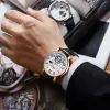 Uhren Chenxi Watch Männer Tourbillon Uhren Mode Moon Phase Automatische mechanische Armbanduhren Männer Relogio Maskulino Reloj Hombre