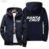 Herrenjacken Herrenjacke Frühling/Sommer Fashion Santa Cruz Print Ultra-dünn Herren Casual Baseball Pilot Pilot Reißverschluss Jacke 2022 Herrenjackel2404