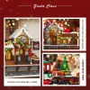 BLOCKS 2023 Creative Christmas Train Station Architectural Scenery Building Blocks Bricks Model Assembly Diy Toys for Kids Holiday Gift