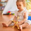 Dekompression leksak barn jul sug kopp leksaker poprör stress lättnad teleskop giraff fidget sensory bellows anti-stress squeeze leksak d240424