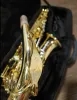 Saxophone supérieur nouvel axos sele modèle de laquer or e plat alto saxophone eb sax avec accessoires de boîtier