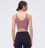 AL0 Yoga Bra Designer Designer Wyrównaj V-dotknij seksowne niskie szyi krzyżowy sport sportowy top swobodny bieg nagich ciasnych sportowych kamizelkach fitness Lekka i cienka joga bielizna