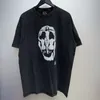 Saint Michael T-shirt 24SS Washed do Do Old Tee Men Women T-shirt 1: 1 T-shirt lourd de haute qualité