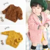 Sweaters Newborn kids Knitted Sweaters Baby Girls Casual Cute Coats tops long sleeve autumn winter warm sweaters buttons Cardigan Clothes