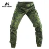 Mege Tactical Camouflage Joggers utomhus ripstop lastbyxor Arbeta kläder Vandring Jakt Kampbyxor Mens Streetwear 240423