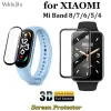 Protectors 100st 3D Edge Soft Screen Protector för Xiaomi Mi Band 8 Full Cover Protective Film FPR Xiaomi Miband 7/6/5/4/7pro