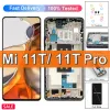 スクリーン100％テスト6.67 "Xiaomi Mi 11t Pro LCD 2107113SGディスプレイタッチスクリーンデジタイザーアセンブリXiaomi 11tスクリーン交換