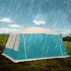 Tentes et abris tente gonflles de campingtant extérieur 8-12 protection contre la pluie lourde deux chambres une chambre camping road trip big tente
