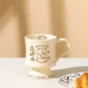 Lmhbjy franska retro stamvaror mugg hemmakontor kaffekopp mjölk härlig par vän keramik 240418