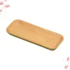 Plates Wooden Mini Tray Sushi Serving Natural Rectangular Plate Dessert Small Snack Saucer For Home El (205x8x2cm)