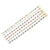 Braccialetti in acciaio inossidabile in rilievo 1 PC Braccialetti blu rosso malvagio smalto per perline per perle per donne fortunato gioielli per gli occhi turchi 240423