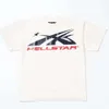 T-shirts masculins HELLSTAR24SS NOUVEAU T-shirt à la mode lettre abstraite corps humain Crossing Fun Imprimez de haute qualité Double Yarn Pure