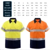 Erkekler için Giyim Güvenliği Gömlekleri Yüksek Yansıtıcı Erkekler Pocket yaz Kısa Kollu İş Giyim Nefes Alabilir