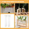 Vases 4 Pcs Hydroponic Vase Plant Starter Glass Tubes Small Terrarium Plants Propagation Hanging Planter