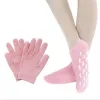 Werkzeug 1Pair wiederverwendbare Spa -Gel -Socken Handschuhe feuchtigkeitsspendende Whitening Peeling Velvet Smooth Beauty Hand Foot Care Silicon Socken
