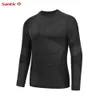 Santic Men fietsen thermisch ondergoed Long Sleeve Winter Keep warme fiets fietsen kleding sporten Running Long Sleeve Underwea240417