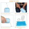 Removers Dog Paw Cleaner Soft Silicone Pet Foot Washer Cup Gentle Brestles C PAW Clean Brush snabbt rena tassar hundfot tvättverktyg