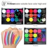 Body Paint Colors Face Body Art Paint UV Glow Fluorescent Glowing Costume Party Fancy Dress Beauty Makeup For Kids Teens Toddlers Adults d240424