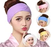 Spa Baignoire Douche lavage du visage élastique Bands de cheveux de mode Turban dames est-cendre en tissu est-il maquillant les bandeaux de tiare pour femmes4956676