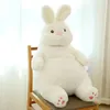 Giant Lazy Rabbit Dolls Soft Plush Cute White Bunny Animal Toys Baby Sleep Pillows Cushion Kids Girl Birthday Gift Kawaii Decor 240416