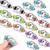 Toy di decompressione 3pcs colorato in bici metallo stress sollievo mini anello chiave di punta di dito del filatore giocattoli sensoriali per bambini adulti di decompressione metallica D240424