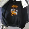 T-shirt Digimon Hoodies Men in stile coreano Y2K Astetico harajuku Shirt con cappuccio per binari con cappuccio abiti gotici