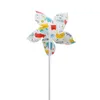 Sulimation Plastic Windmill Garden Decorations DIY Heat Transfer Double Sided Printing PET Windmill