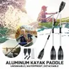 2PCS Paddles kajakowe łodzie IATABLE Aluminiowe wiosła do wioślarza raftowego kajakarstwa 240418