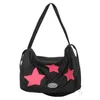 Borse di totes Y2K Korean Vintage Star Silver Cross GUASCHIO ALTA CASATURA TOTE OUTDOOR SPORT IN FITNESS GUARGO PASCHE