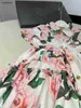 New baby skirt Gradient floral print Princess dress Size 110-160 CM kids designer clothes summer high quality girls partydress 24April