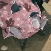 Roupas de banho ewodos 16 anos crianças meninas de verão macacões de roupas de banho maiúsculas de banho de maia longa o pescoço de gado