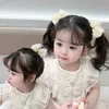 Accessoires de cheveux 2 PCS / Set Baby Girls Migne Lace Bowknot Ornement Clips de cheveux Enfants Lovely Star Crown Barrets Hairpins Kid